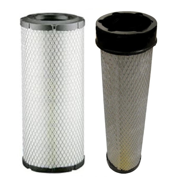 Aic Replacement Parts Fits John Deere Skid Steer Engine Air Filter Kit 240 250 270 CT322 317 inner out 1020950-6666376-SET - main
